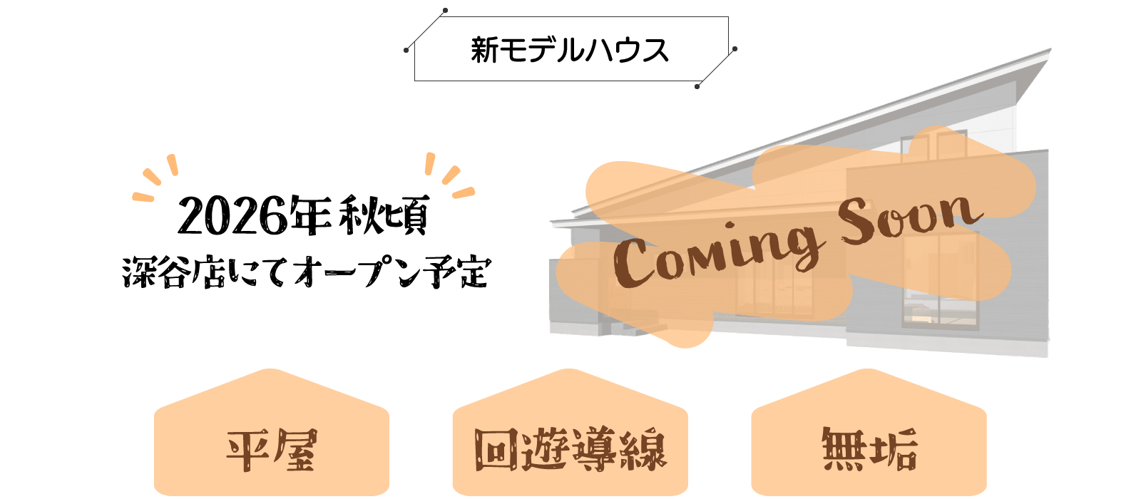 幸せ夢工場／モデルハウス／COMING SOON