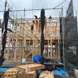 足場解体と祝・上棟(^O^)／｜ありがとう日記｜幸せ夢工場｜