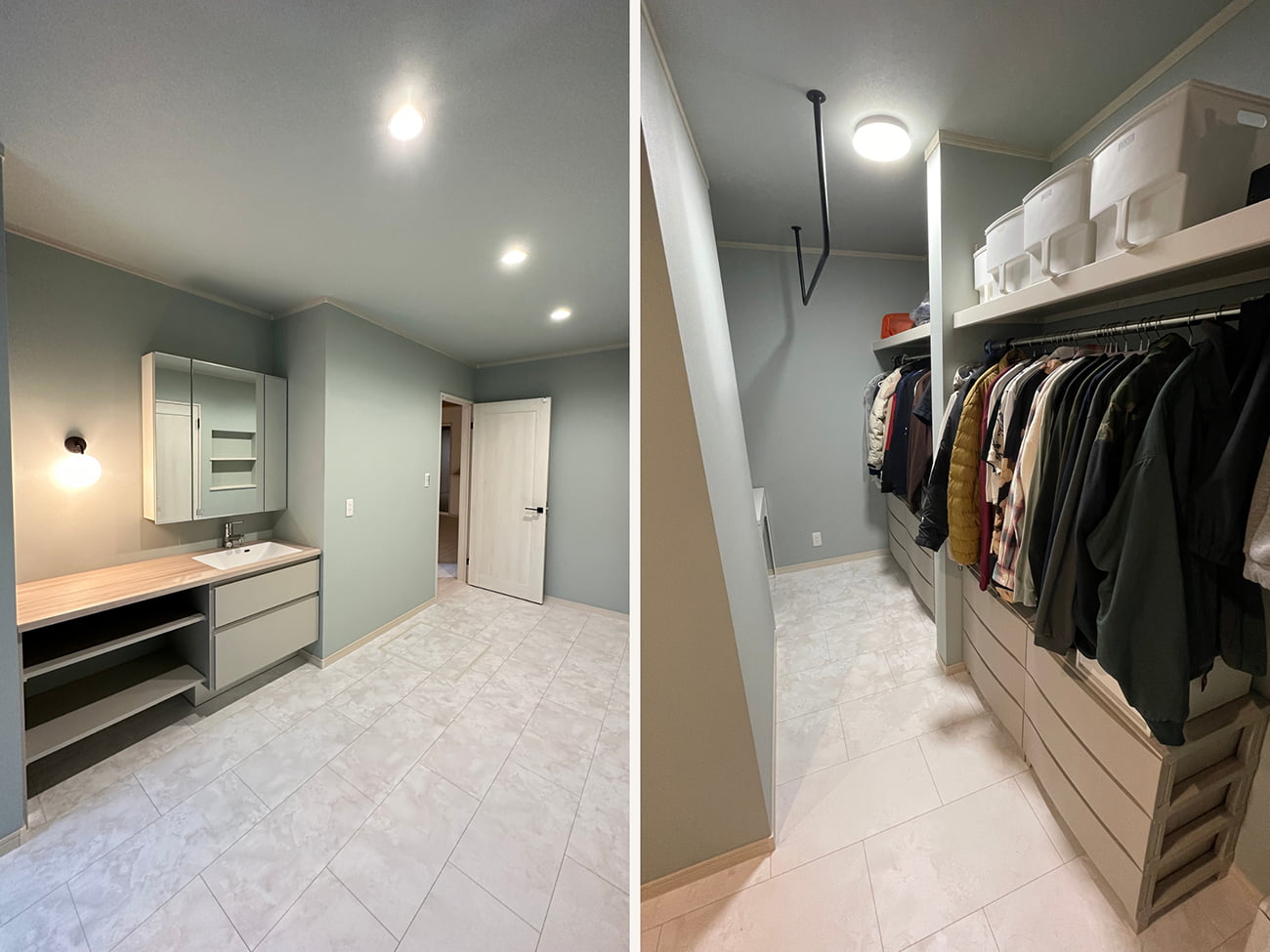 帰宅後の身支度がスムーズな「2WAY動線」と充実の水回り